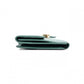 GUCCI Interlocking Bifold Wallet, Leather, Green, Gold Hardware