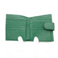 GUCCI Interlocking Bifold Wallet, Leather, Green, Gold Hardware