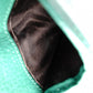 GUCCI Interlocking Bifold Wallet, Leather, Green, Gold Hardware
