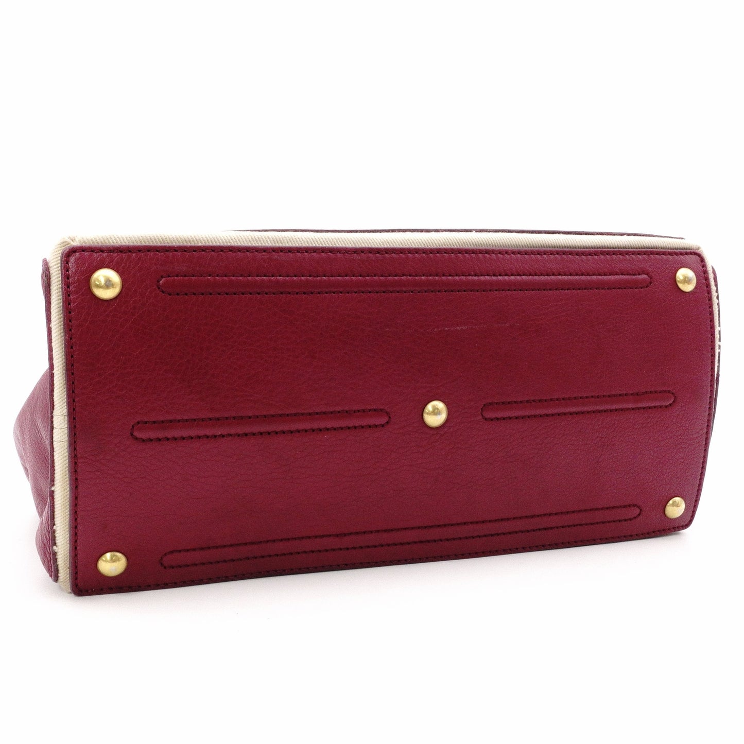 Yves Saint Laurent Muse To Handbag, Leather, Bordeaux, Gold Hardware, Vintage