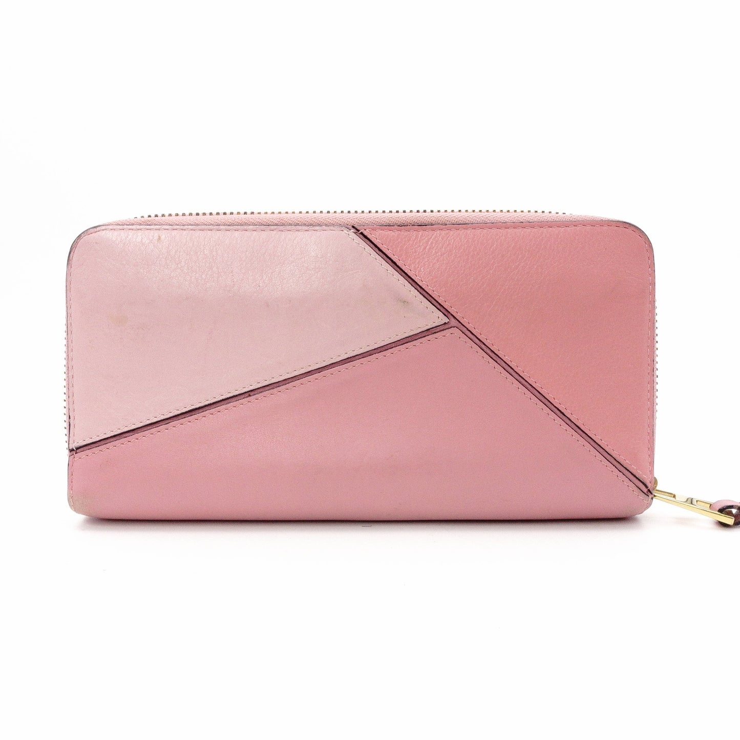 LOEWE Puzzle Long Wallet, Leather, Pink Tones, Logo, Women's Wallet