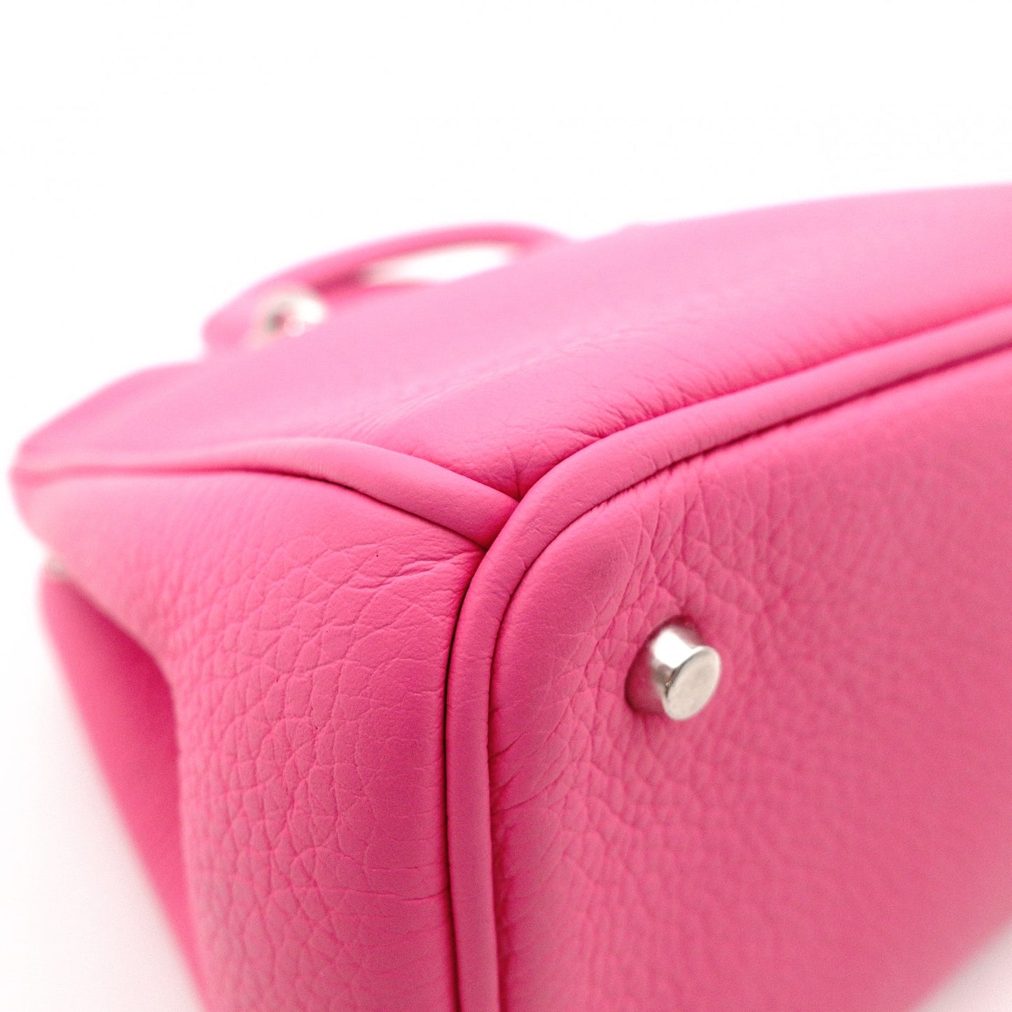 Christian Dior Diorissimo Handbag, Leather, Pink, 2-way, Silver Hardware