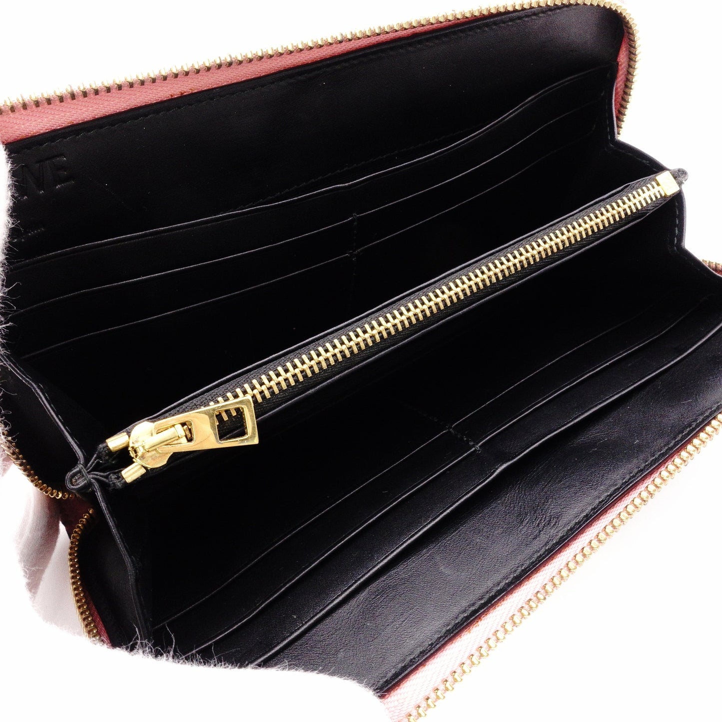 LOEWE Puzzle Long Wallet, Leather, Pink Tones, Logo, Women's Wallet