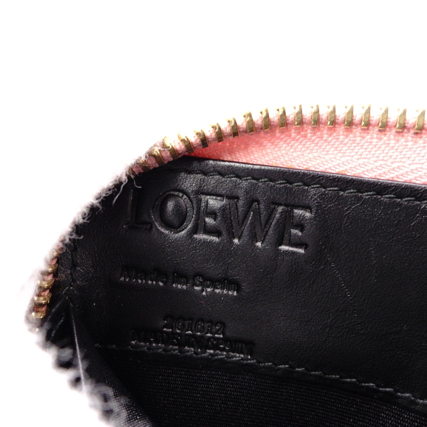 LOEWE Puzzle Long Wallet, Leather, Pink Tones, Logo, Women's Wallet