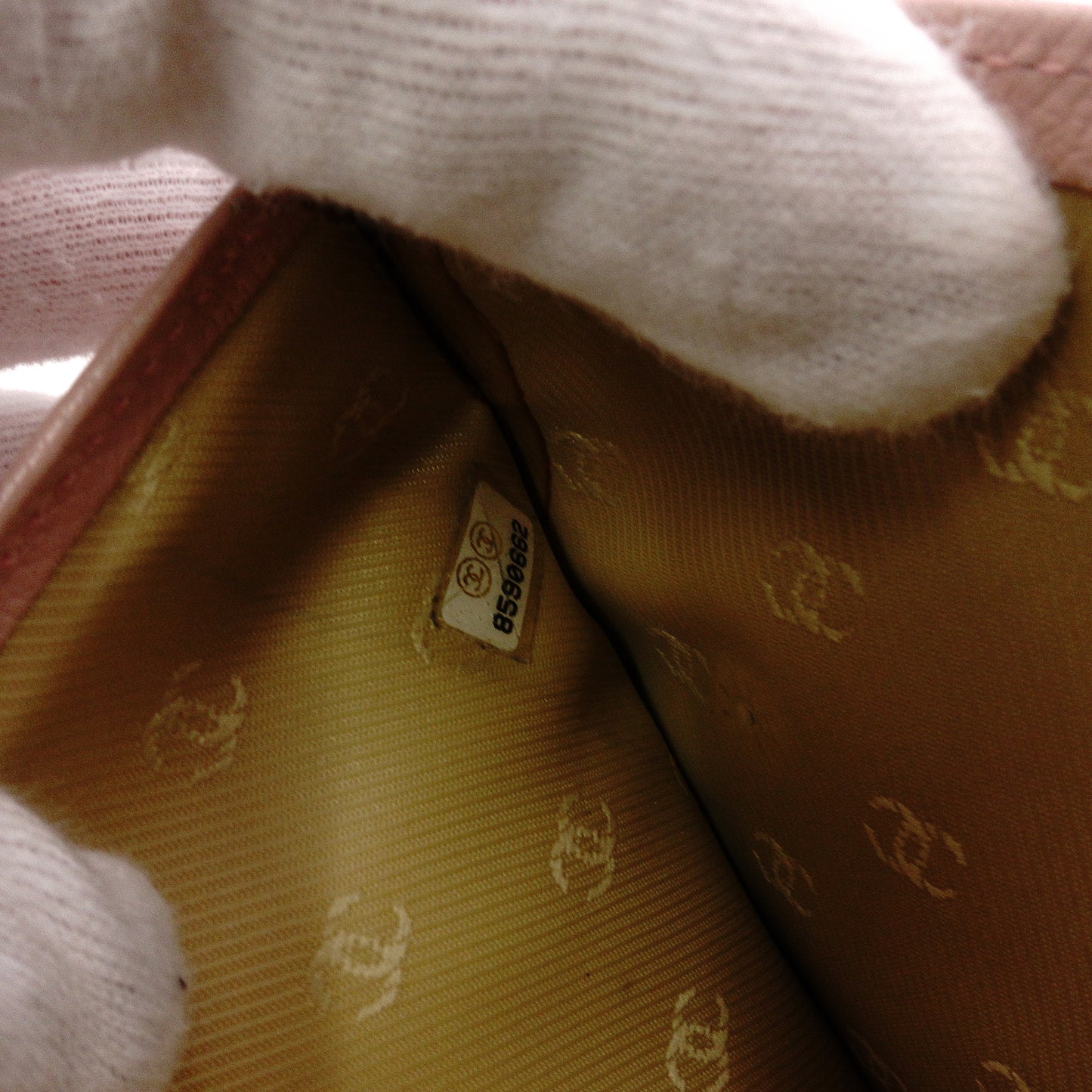 CHANEL Coco Logo Bifold Wallet, Leather, Pink, Women's, CC Logo, Gold Hardware