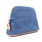 HERMES Bolide Pouch, Canvas, Blue, H Logo, Make-up Pouch