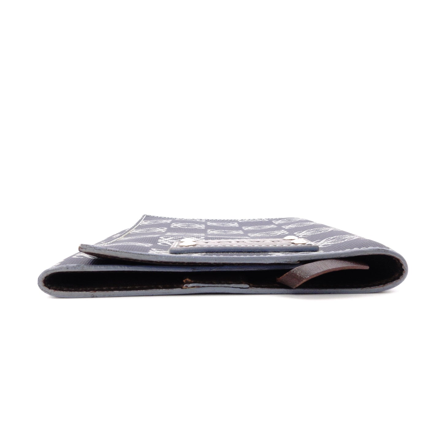 LOEWE Anagram Notebook Cover, PVC/Leather, Navy, Logo