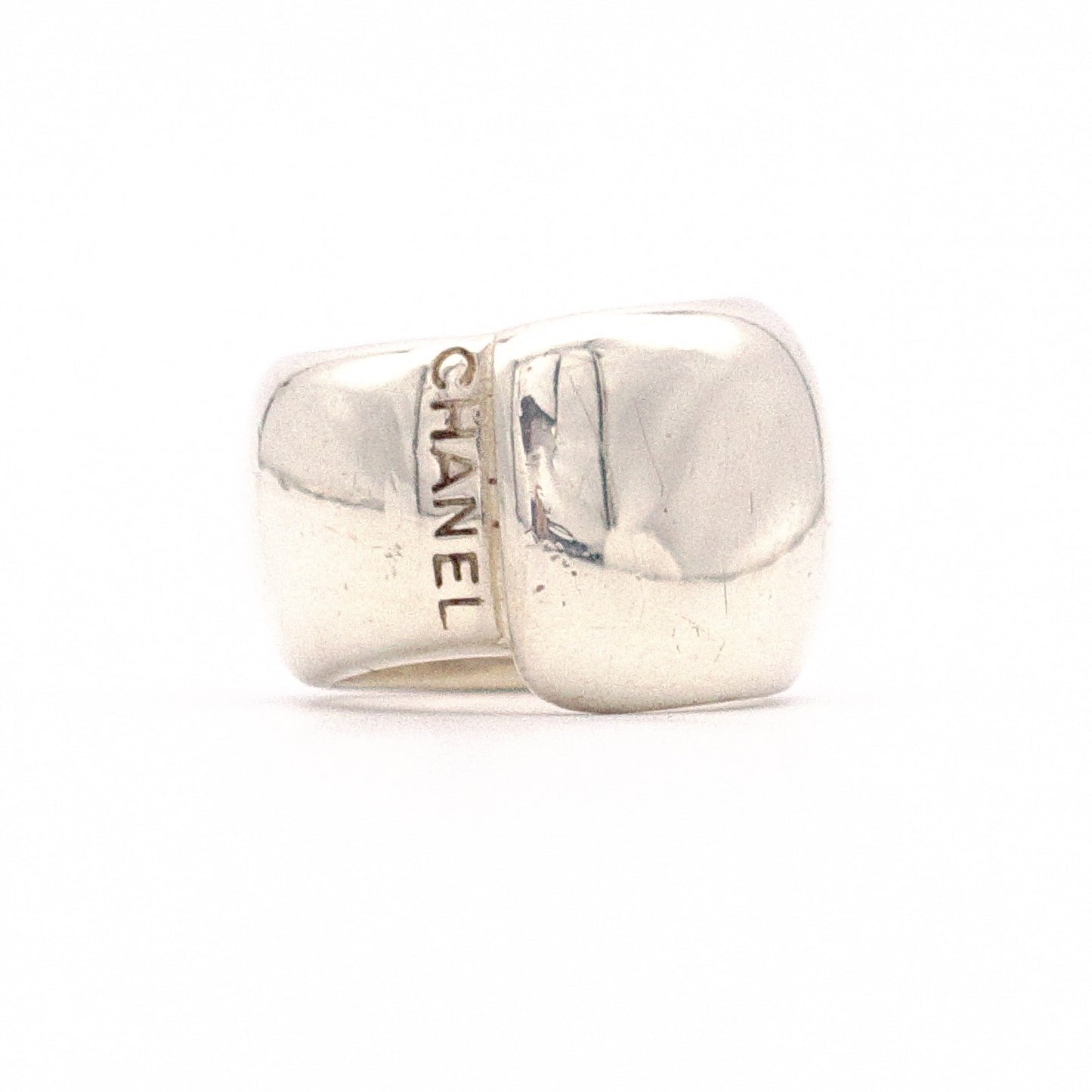 CHANEL Ring, 925 Sterling Silver, Women's Ring Size: 50 / US Size 10, Approx. 22g