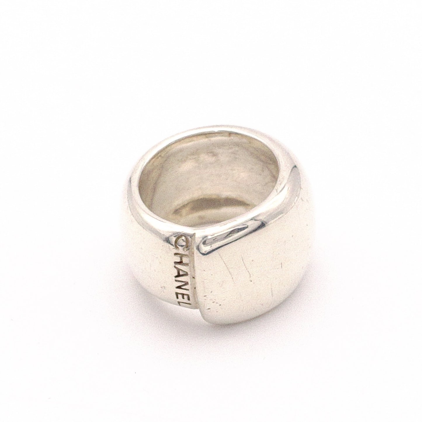 CHANEL Ring, 925 Sterling Silver, Women's Ring Size: 50 / US Size 10, Approx. 22g