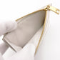 Bottega Veneta Intrecciato Coin Purse, Leather, White, Gold Hardware, Wallet
