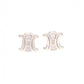 CELINE Triomphe Earrings, 925 silver, silver logo