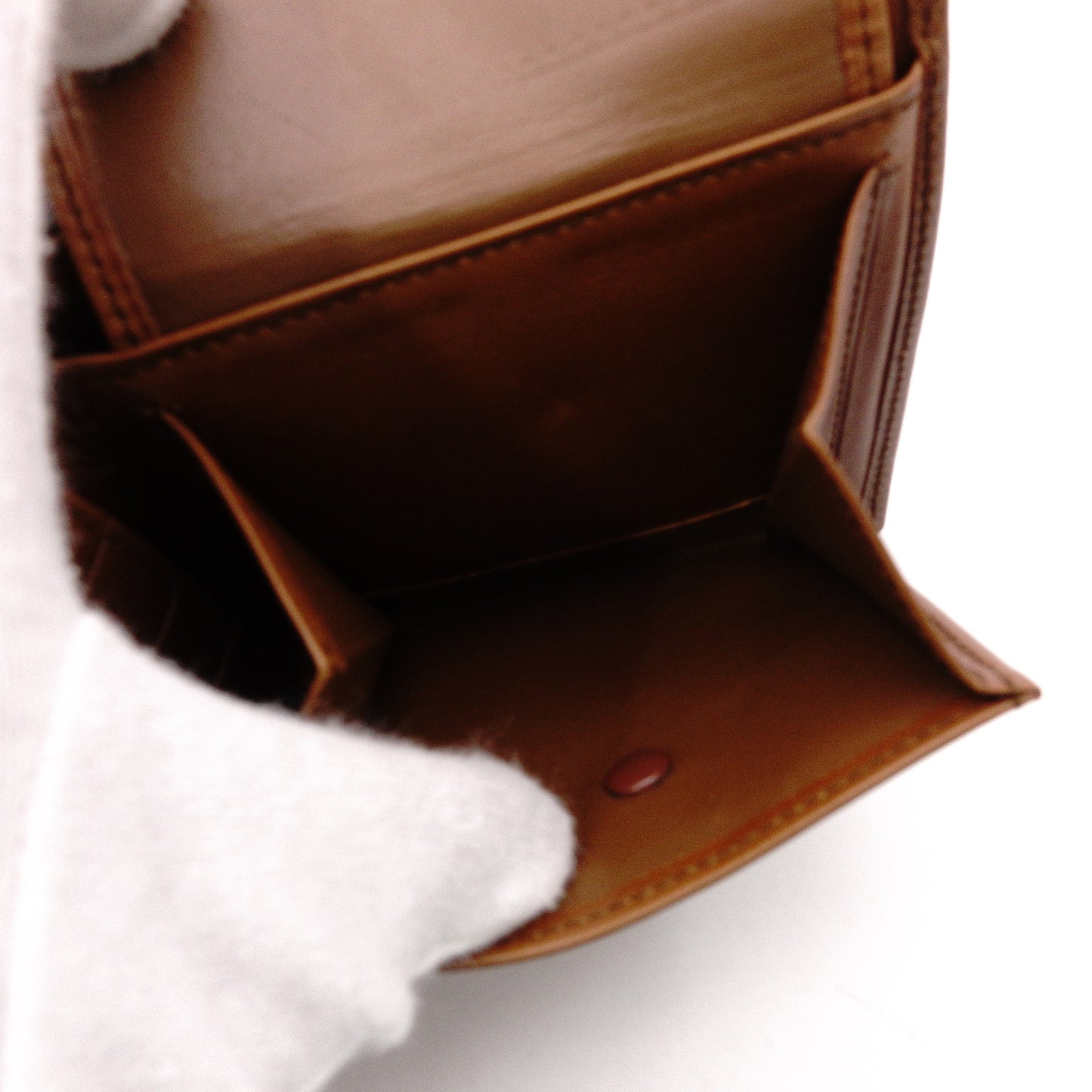 LOEWE Anagram Bifold Wallet, Leather, Brown, Women's, Vintage, Logo, Brown