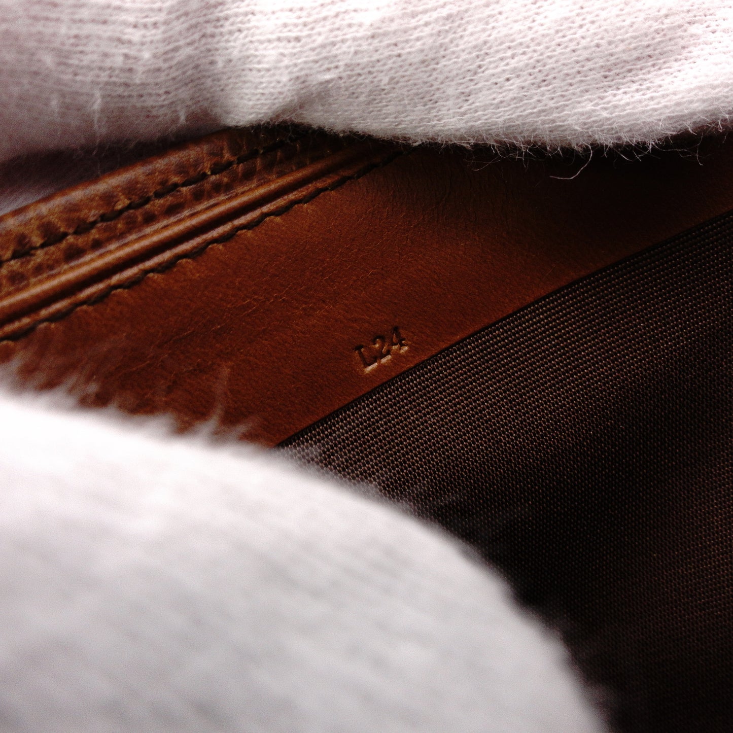 LOEWE Anagram Bifold Wallet, Leather, Brown, Women's, Vintage, Logo, Brown