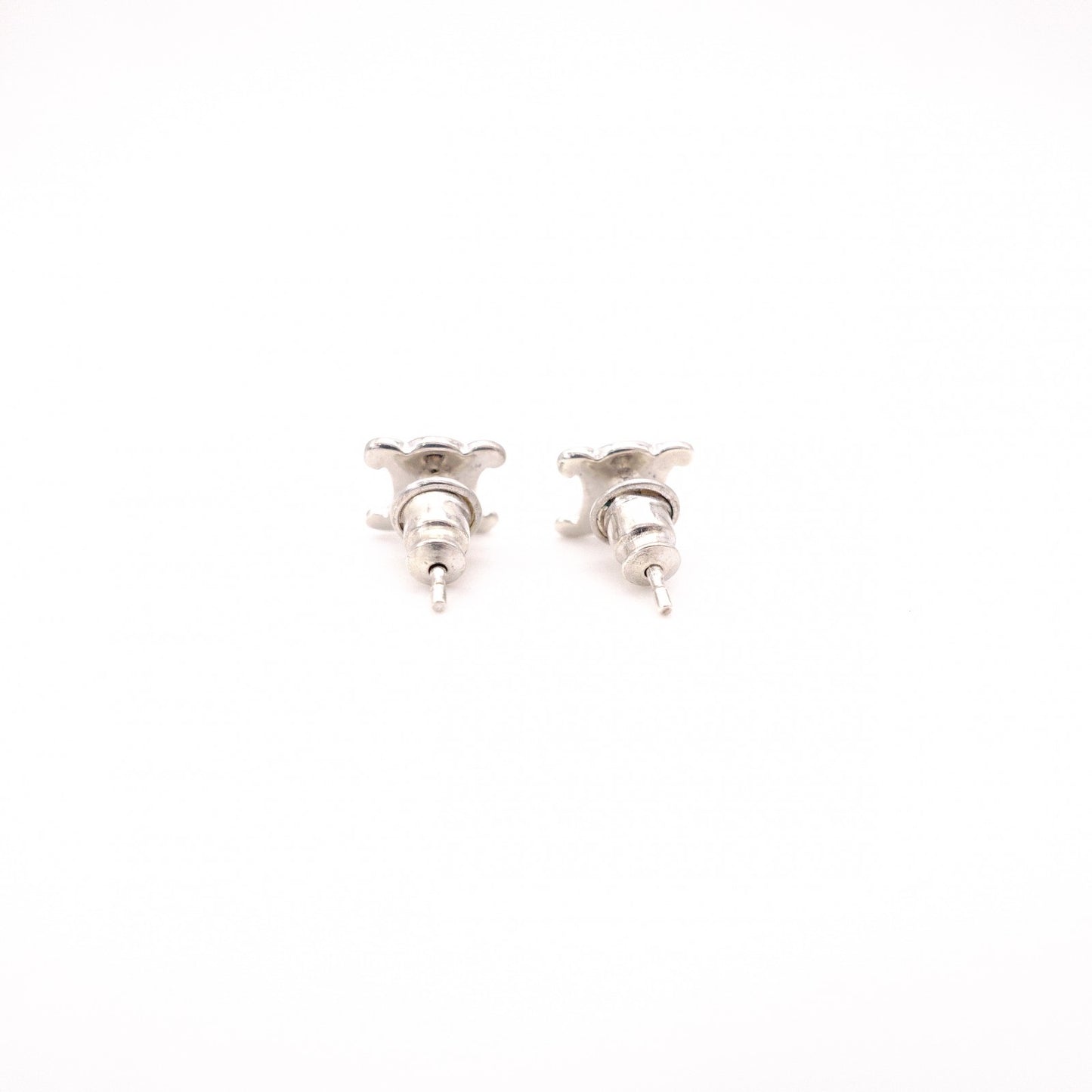 CELINE Triomphe Earrings, 925 silver, silver logo