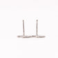 CELINE Triomphe Earrings, 925 silver, silver logo