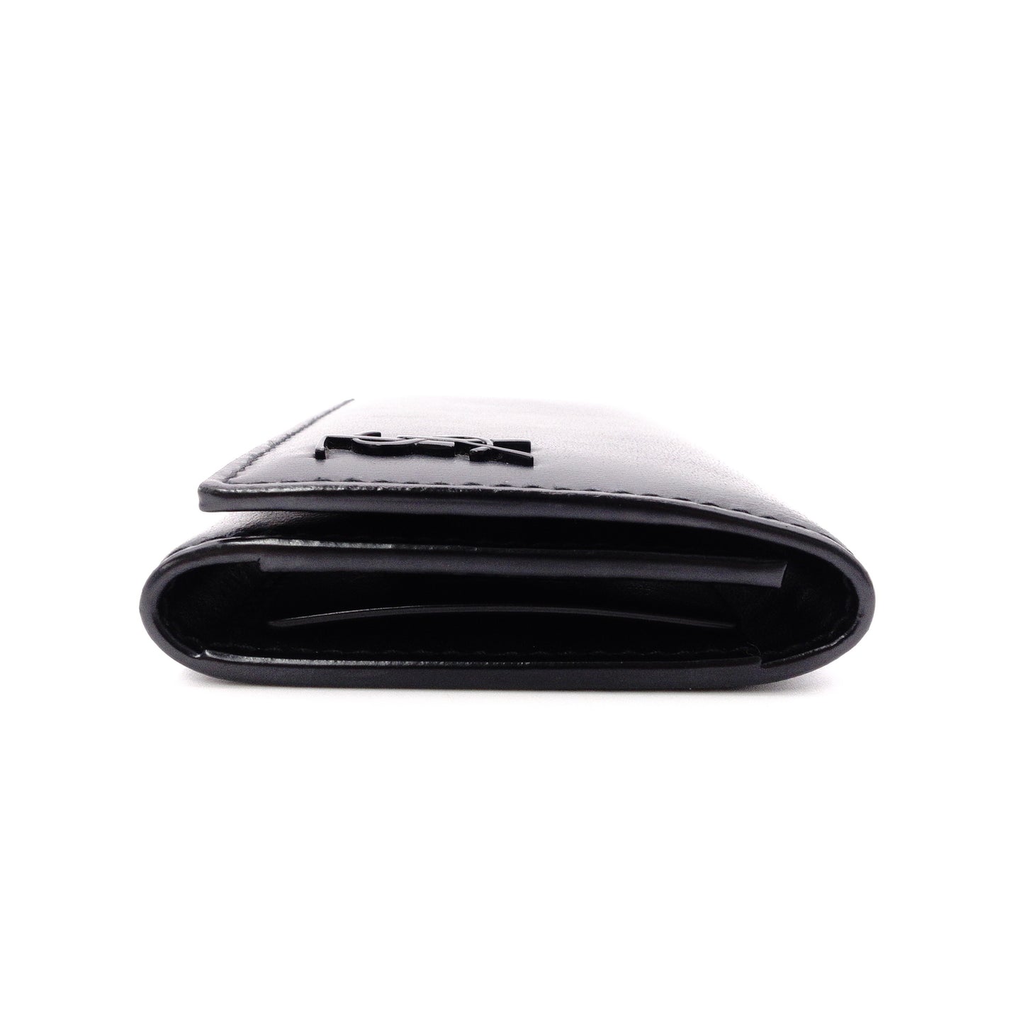 SAINT LAURENT Cassandra Key Case, Leather, Black, YSL, Keys, Matte Black