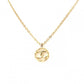 CHANEL Necklace, Logo, Gold CC Mark, Vintage, Plated