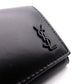 SAINT LAURENT Cassandra Key Case, Leather, Black, YSL, Keys, Matte Black