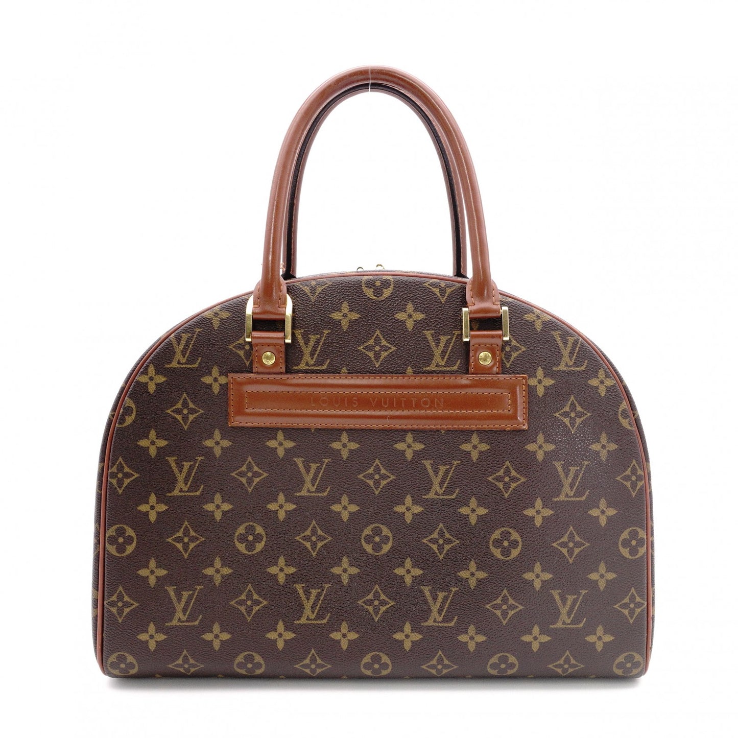LOUIS VUITTON Norita Monogram Canvas Handbag with PVC Leather Accents in Brown Tones
