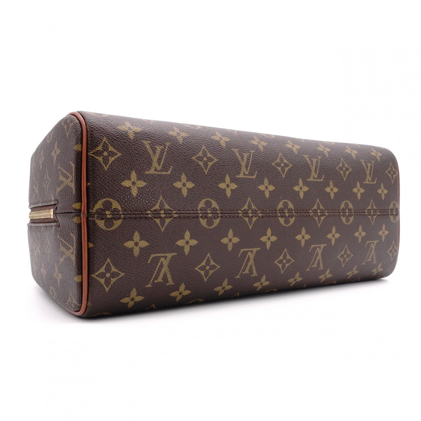 LOUIS VUITTON Norita Monogram Canvas Handbag with PVC Leather Accents in Brown Tones