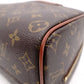LOUIS VUITTON Norita Monogram Canvas Handbag with PVC Leather Accents in Brown Tones