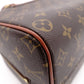 LOUIS VUITTON Norita Monogram Canvas Handbag with PVC Leather Accents in Brown Tones