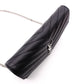 SAINT LAURENT Cassandra Shoulder Bag, Leather, Black, YSL, Silver Hardware, Crossbody, Logo