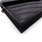 SAINT LAURENT Cassandra Shoulder Bag, Leather, Black, YSL, Silver Hardware, Crossbody, Logo