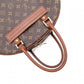 LOUIS VUITTON Norita Monogram Canvas Handbag with PVC Leather Accents in Brown Tones