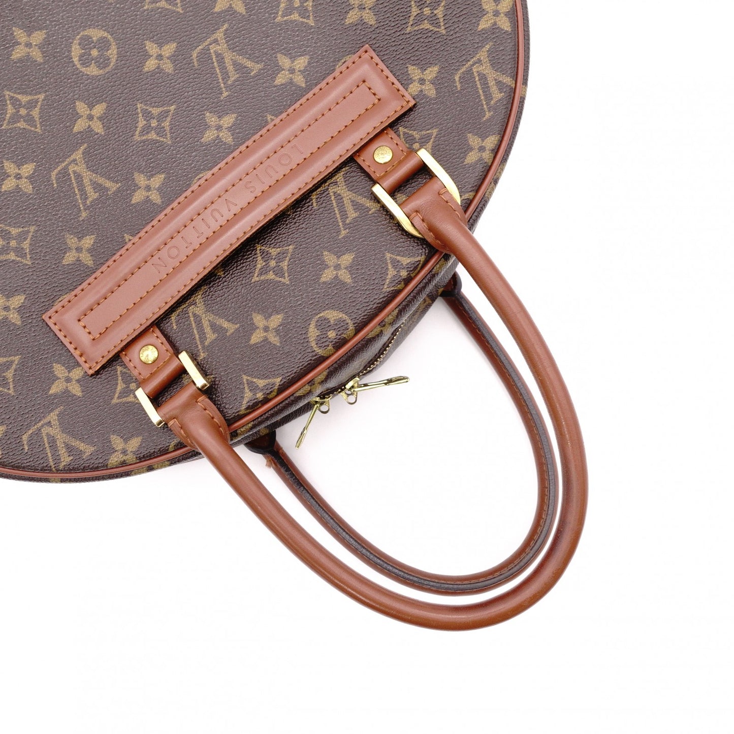 LOUIS VUITTON Norita Monogram Canvas Handbag with PVC Leather Accents in Brown Tones