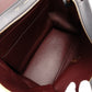 Celine Trapeze Handbag Leather 2-Way Gray × Bordeaux × Yellow Shoulder Suede 7-10-723