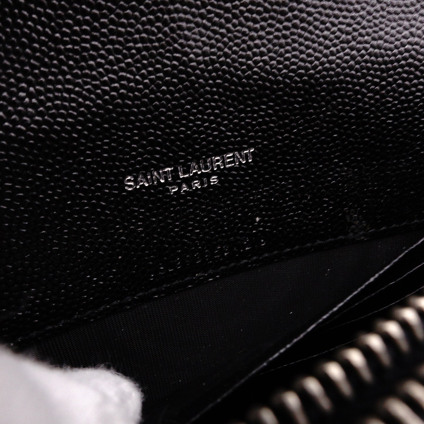 SAINT LAURENT Cassandra Shoulder Bag, Leather, Black, YSL, Silver Hardware, Crossbody, Logo