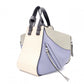 LOEWE Hammock Handbag, Leather, Beige, Purple, Multicolor, 2-Way