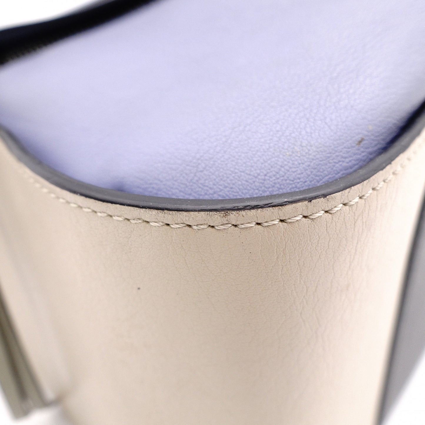 LOEWE Hammock Handbag, Leather, Beige, Purple, Multicolor, 2-Way