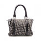 Christian Dior Mini Boston Trotter Handbag, Canvas/Leather, Black, Vintage