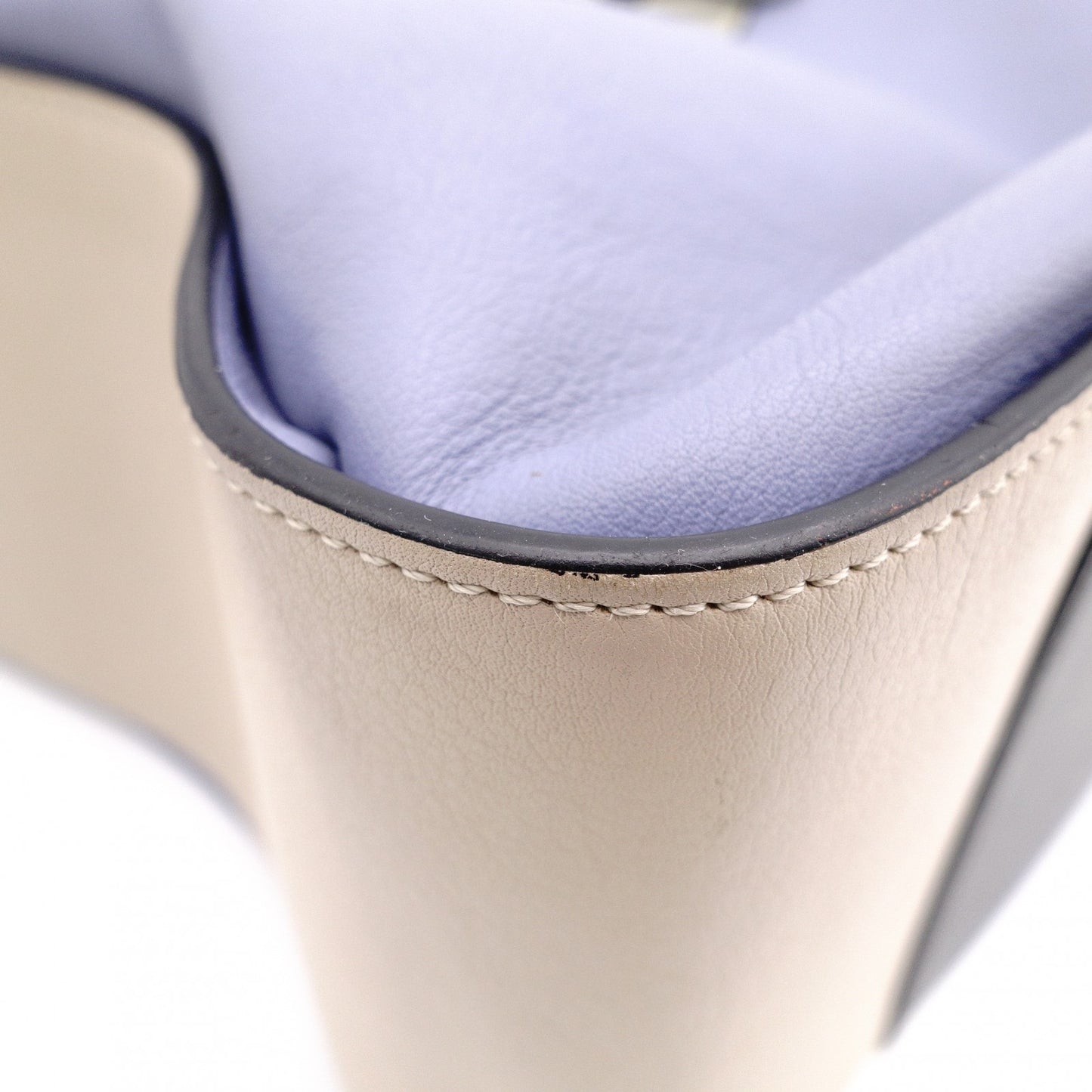 LOEWE Hammock Handbag, Leather, Beige, Purple, Multicolor, 2-Way
