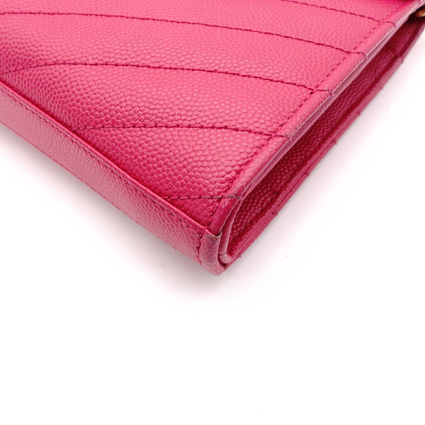 SAINT LAURENT Cassandra Shoulder Bag, Leather, Pink, YSL Gold Hardware, Crossbody
