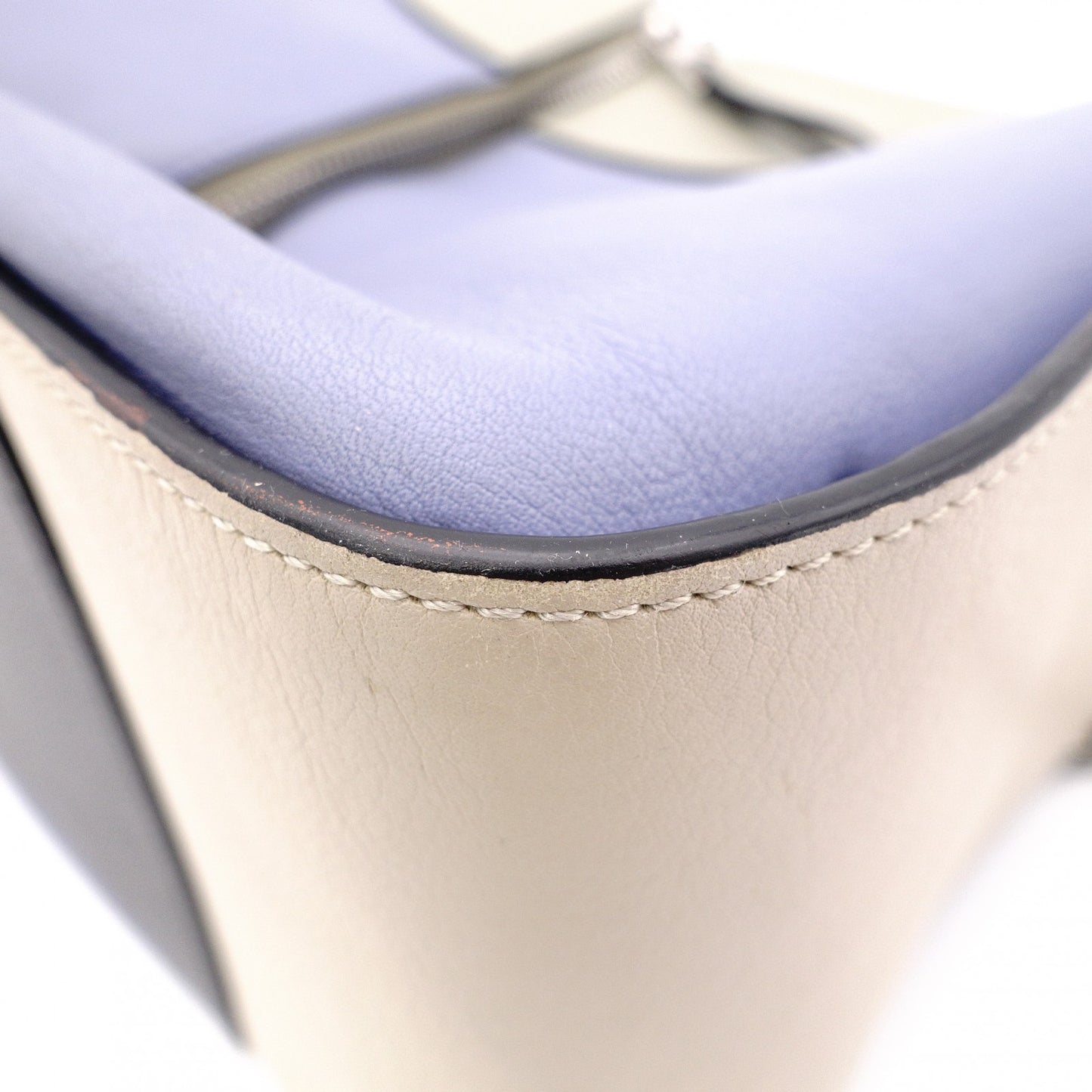 LOEWE Hammock Handbag, Leather, Beige, Purple, Multicolor, 2-Way