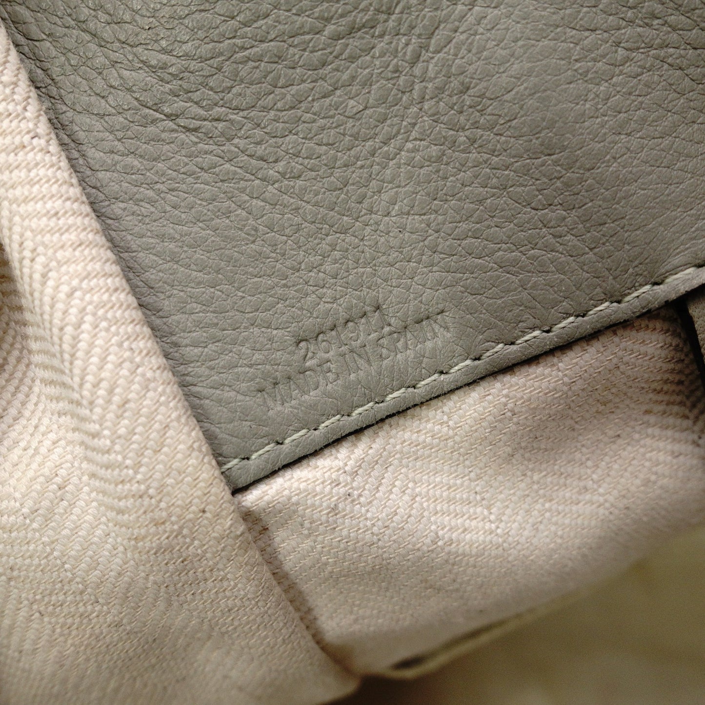 LOEWE Hammock Handbag, Leather, Beige, Purple, Multicolor, 2-Way