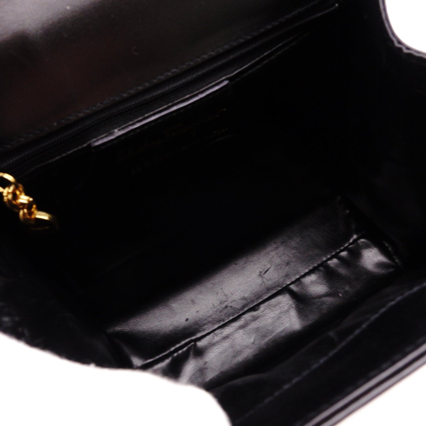 Salvatore Ferragamo Gancini Handbag, Leather, Black, 2-Way, Gold Hardware