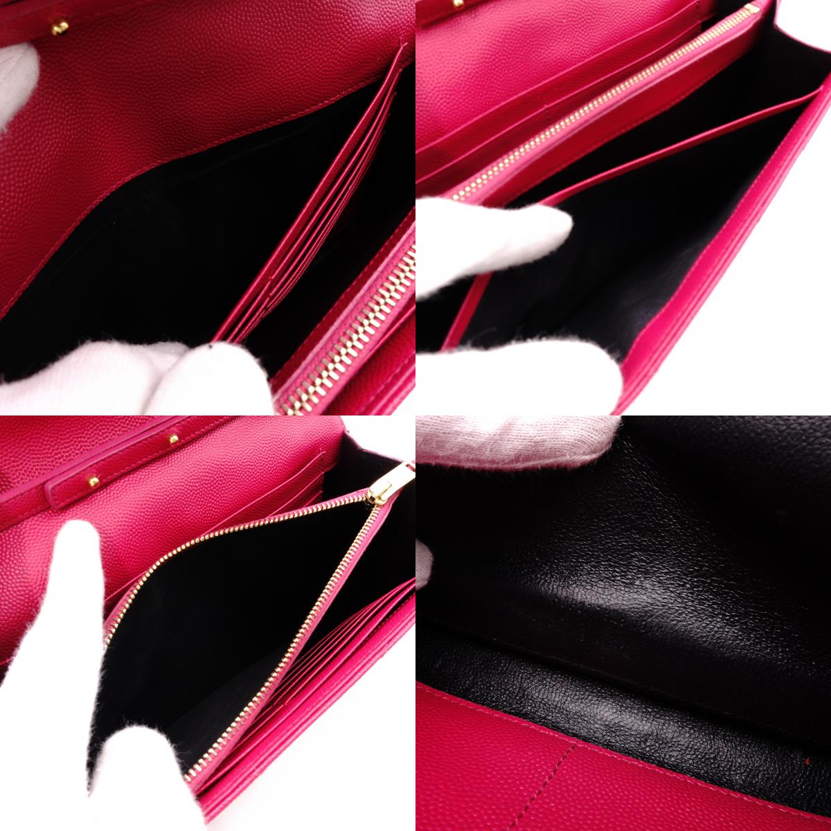 SAINT LAURENT Cassandra Shoulder Bag, Leather, Pink, YSL Gold Hardware, Crossbody