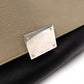 CELINE Trapeze Handbag, Leather, Black and Beige, 2-Way