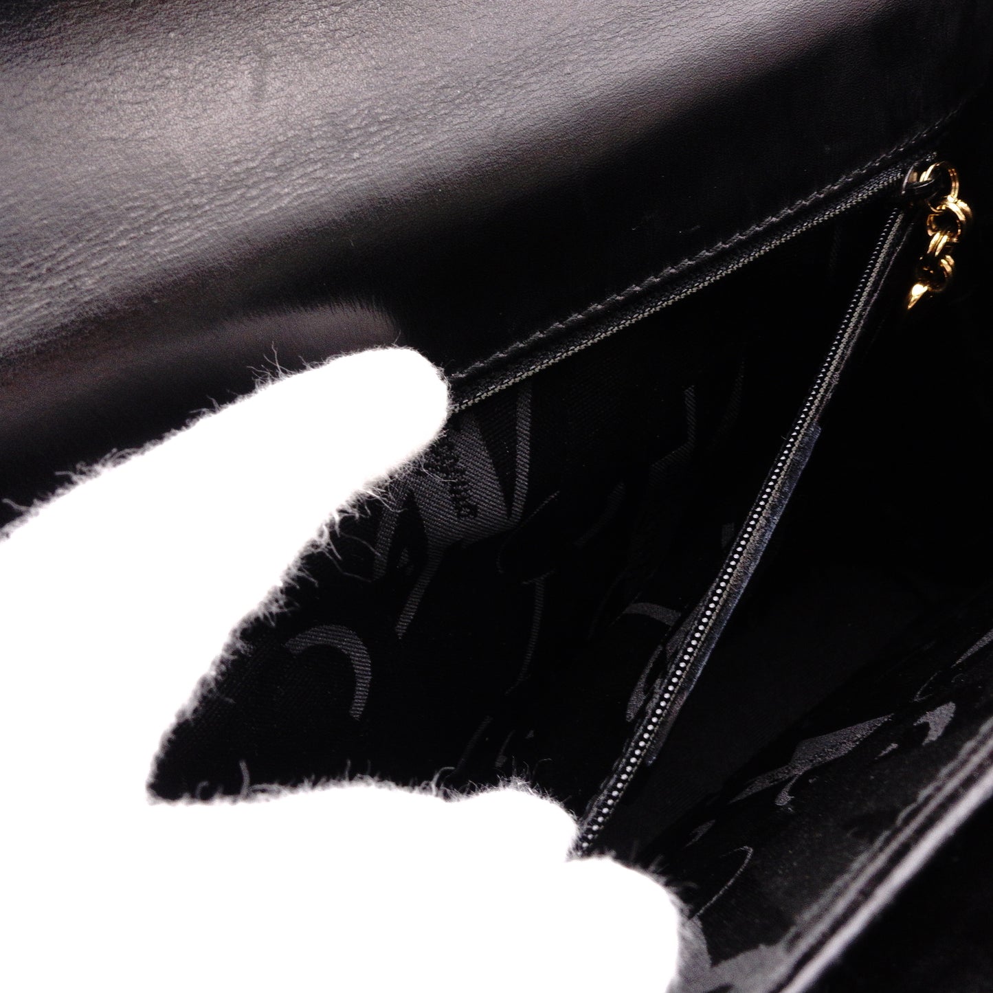 Salvatore Ferragamo Gancini Handbag, Black, 2-Way, Gold Hardware, Crossbody