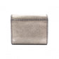 Dior Bifold Wallet, Leather, Metallic Gold, Gold Hardware