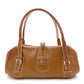 LOEWE Senda Shoulder Bag, Leather, Brown, Silver Hardware, Vintage