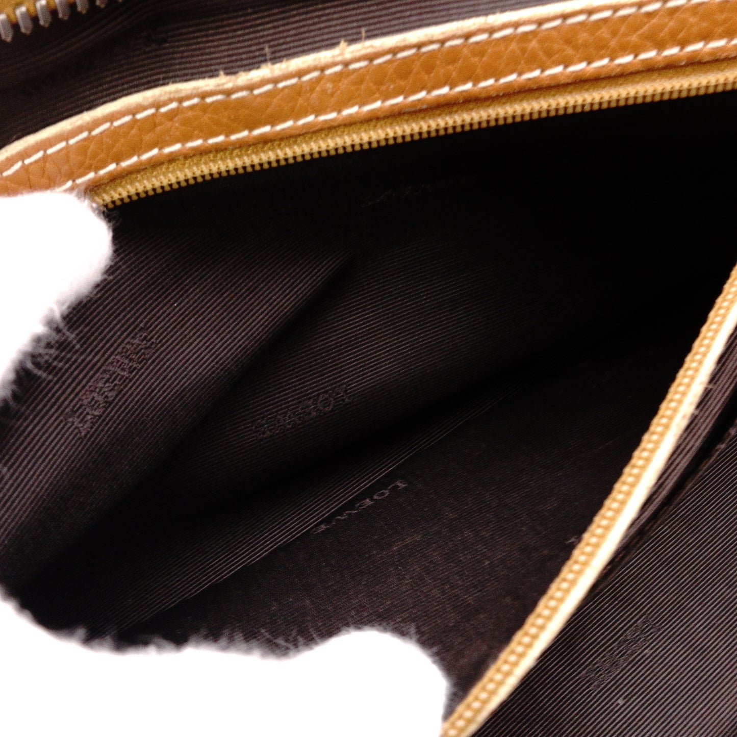 LOEWE Senda Shoulder Bag, Leather, Brown, Silver Hardware, Vintage