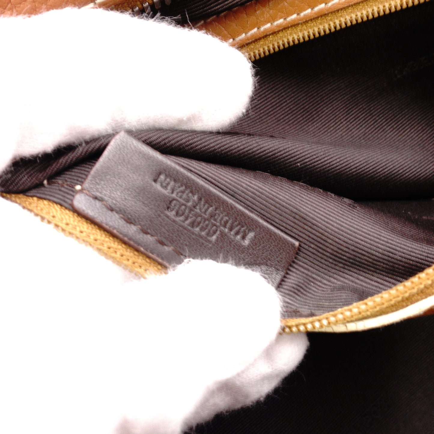 LOEWE Senda Shoulder Bag, Leather, Brown, Silver Hardware, Vintage