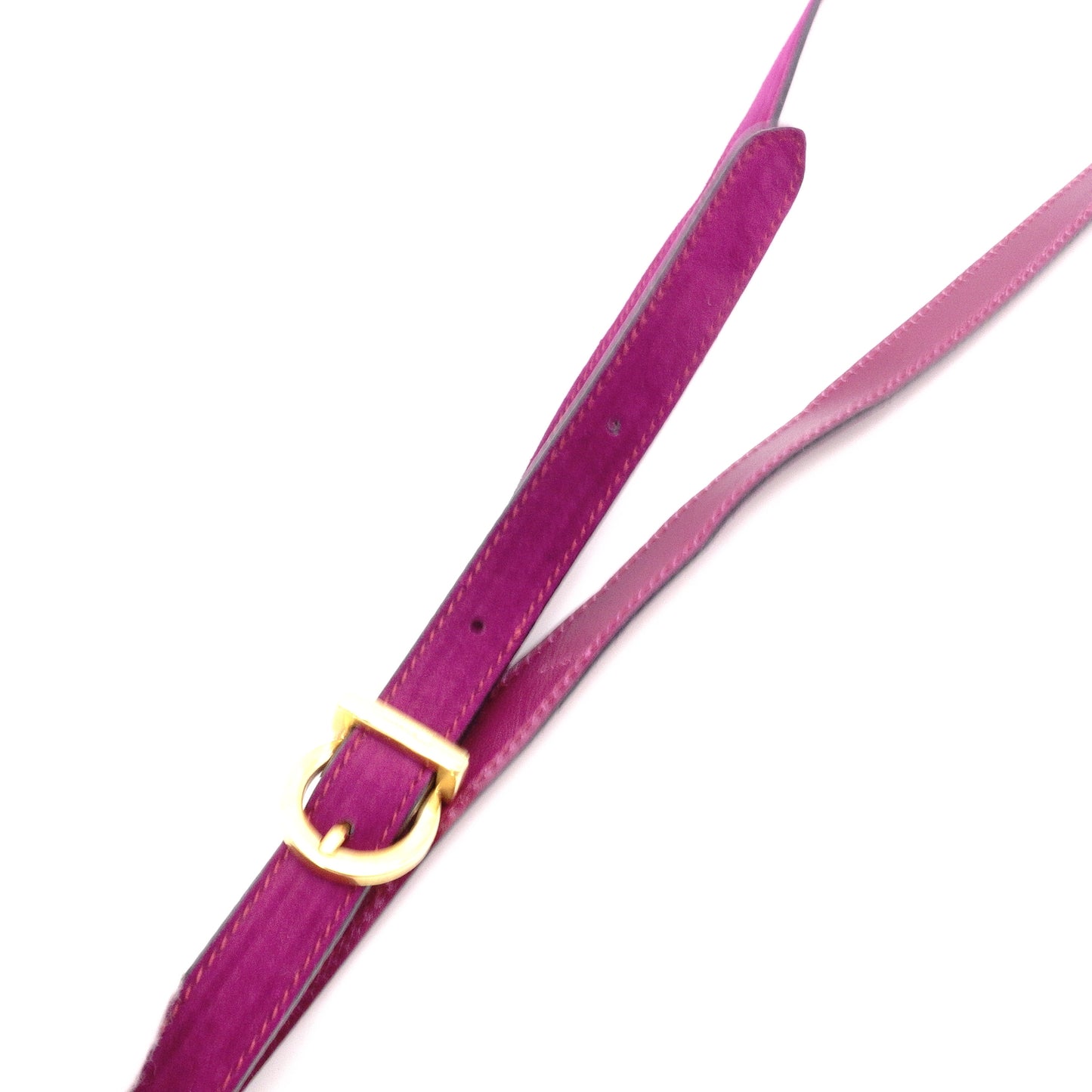 Salvatore Ferragamo Gancini Handbag, Purple, Women's, 2-Way Crossbody, Gold Hardware