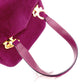Salvatore Ferragamo Gancini Handbag, Purple, Women's, 2-Way Crossbody, Gold Hardware