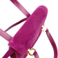 Salvatore Ferragamo Gancini Handbag, Purple, Women's, 2-Way Crossbody, Gold Hardware